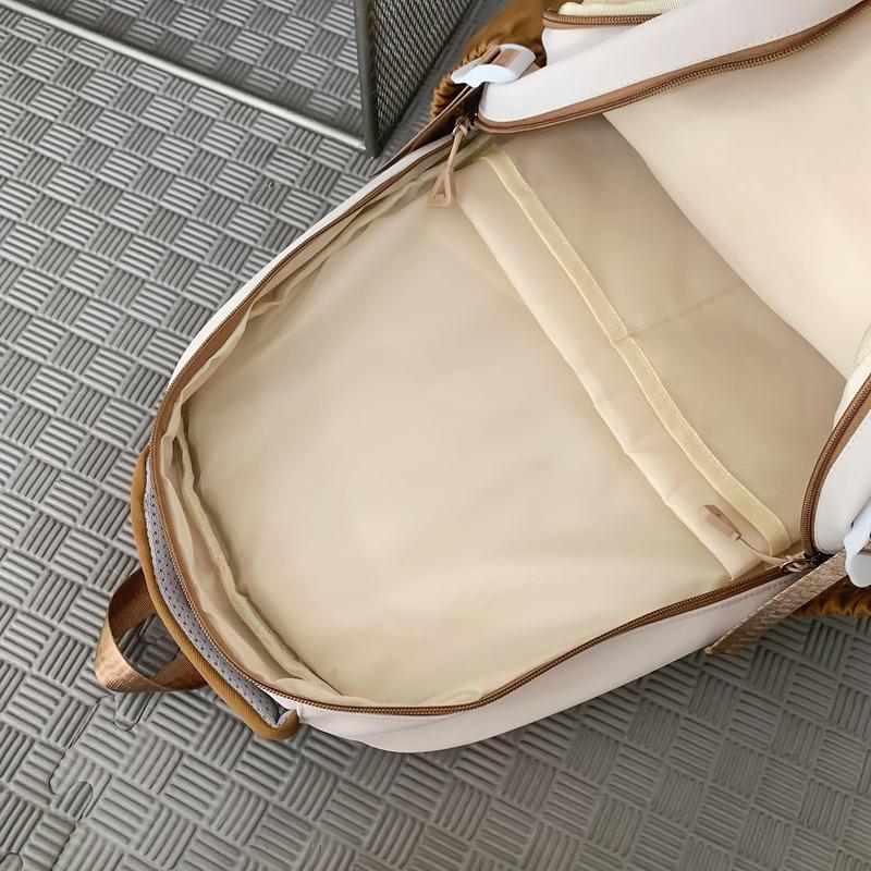 Контрастный цвет Студенческий школьный рюкзак Женский рюкзак большой вместимости Мужской рюкзак для компьютера