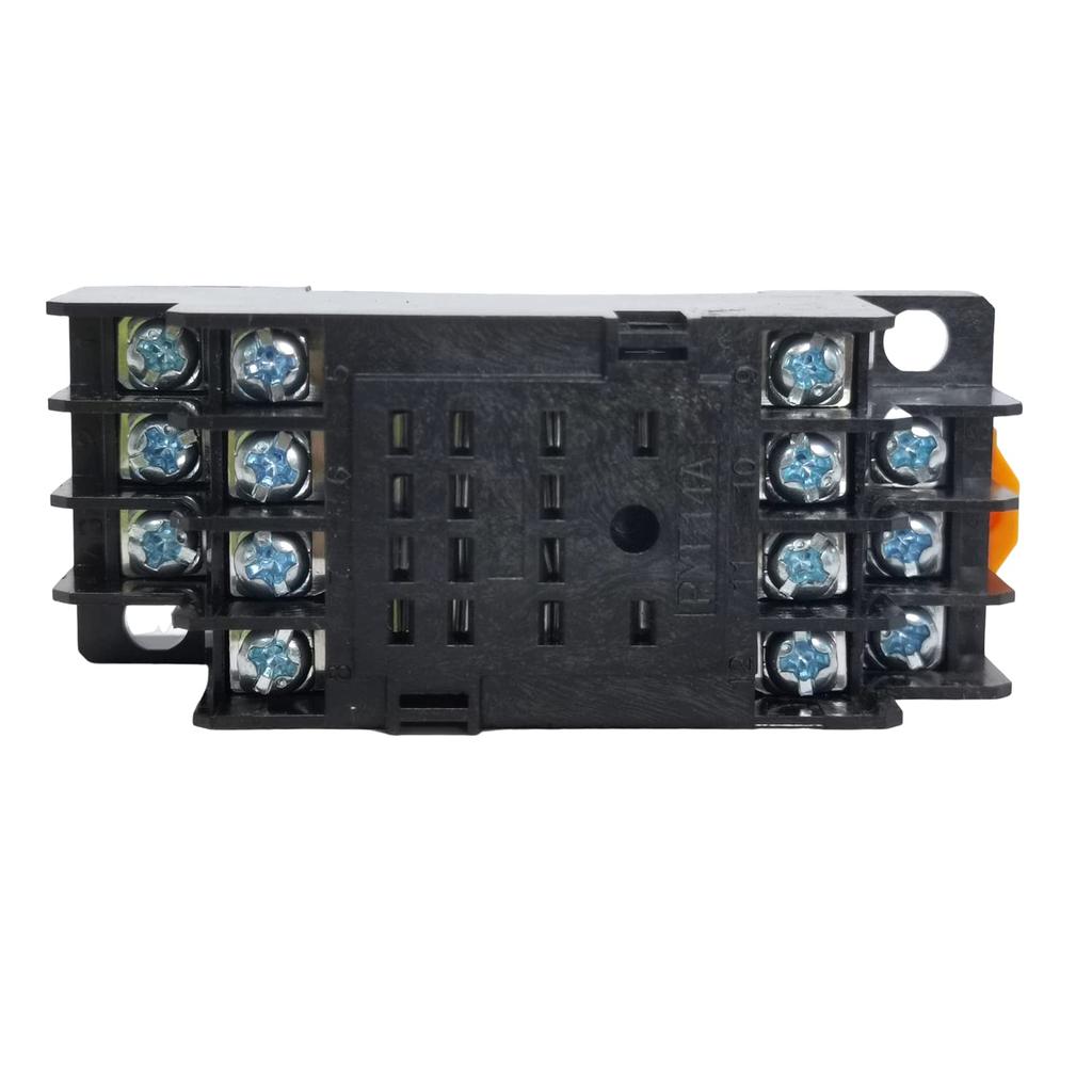 Pack of 20 Relay Socket Bases Plastic Power Relay Base Compatible with and MY4 14-Pin General-Purpose (PYF14A), Sockets, MY4NJ, HH54P,