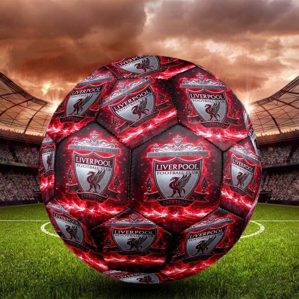 football club Print Size 5 Soccer Ball, Standard Match Football for Sports Game and Team Practice, Ideal Gift for Soccer Fans