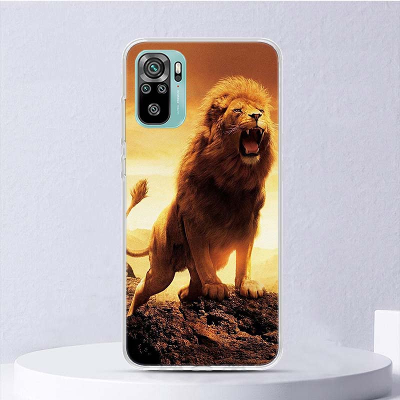 Lion Alpha Male Cub Soft Case For Xiaomi Redmi 10 10A 10C 9 9A 9C 9T Phone Cover 8 8A 7 7A 6 6A S2 K20 K40 Pro 10X Funda Coque