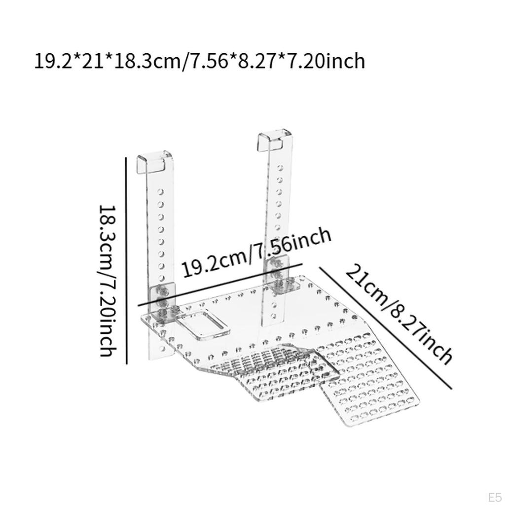 Acrylic Turtle Basking Platform Climbing Shelf Aquarium Animal Sink Wharf Reptile Tank Ladder for