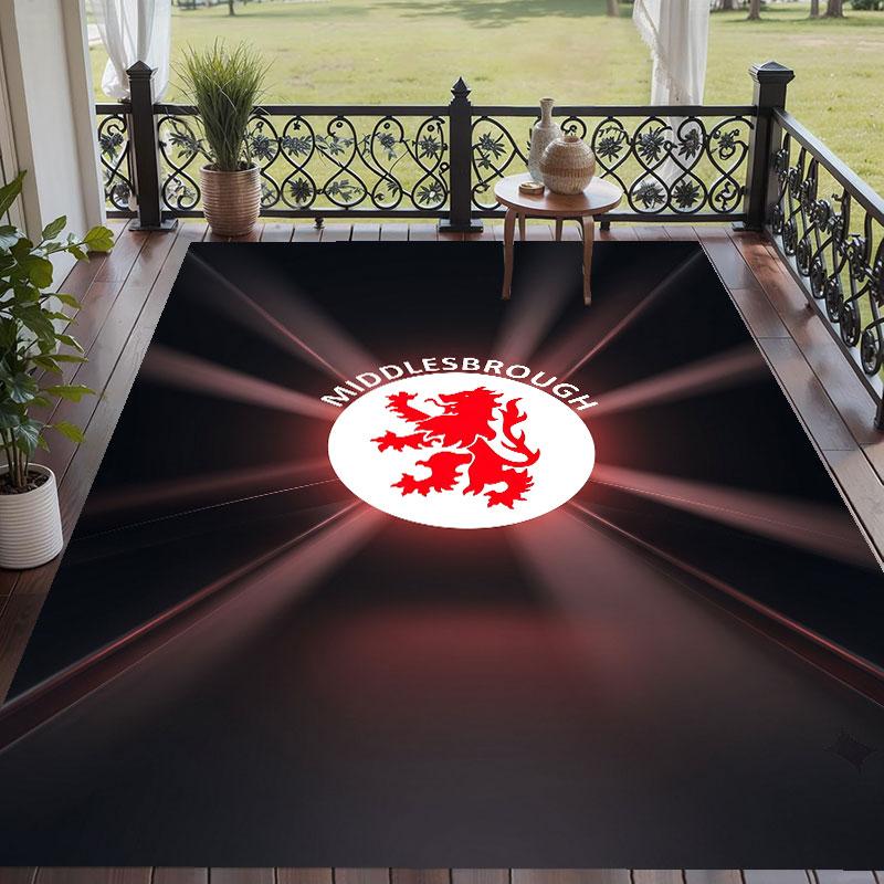 Soft Floor Carpet Middlesbrough FC Pattern Area Rug Decorative Mat For Home Room Decoration