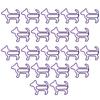 20Pcs Paperclips Bookmarks Metal Cartoon Shaped Office Supplies Clips  Puppy