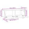 Wall Mounted TV Cabinet White 98 x 31 x 30 cm Particleboard