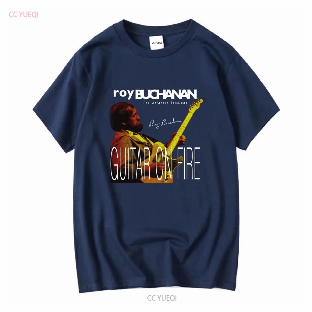 New Roy Buchanan Guitar on Fire The Atlantic T Shirt All Size S to 5XL 1T196 vintage Washed designer clothes Casual Unisex