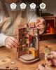 ROBOTIME Набор для сборки книжной полки «Домик для кукол» Миниатюрный дом 3D-пазл из дерева Деревянная ручная поделка Сборка подставки для книг Украшение для книжной полки Легкая сборка