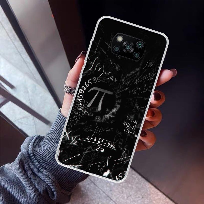 Physics Chemical Mathematics Phone Case For Xiaomi Poco X5 X6 X7 Pro F7 Ultra M7 Redmi 15C 15 13C 13 12C 12 10 10C 10A 9 9C 9T 9