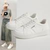 Летняя платформа студенческий тренд маленькие белые туфли женская универсальная кампус стиль спортивная повседневная обувь