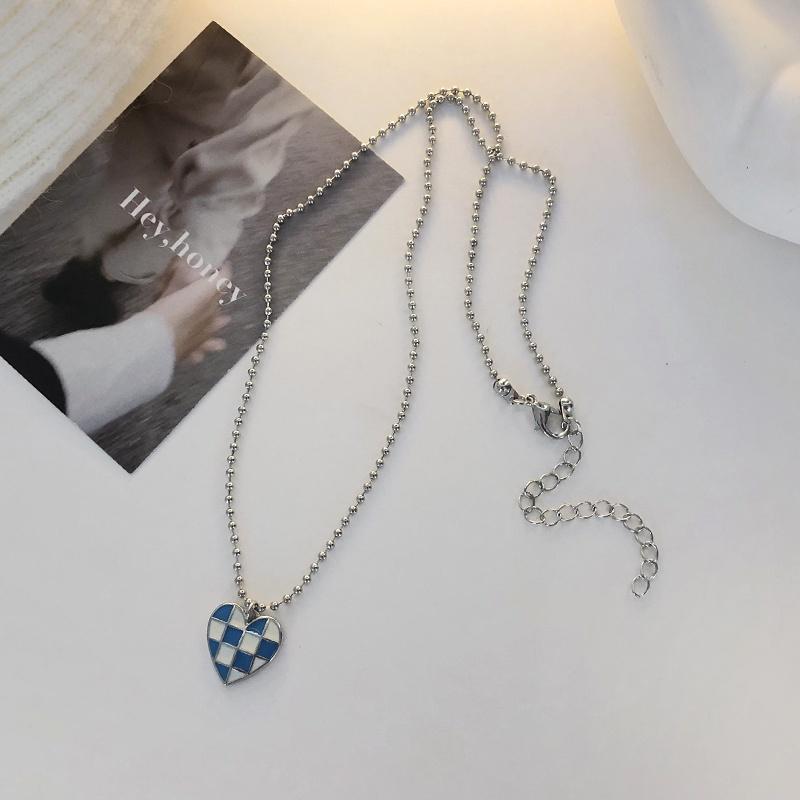 IF ME простые круглые бусы ожерелье мультяшное сердце корова кролик плед кулон колье женские аксессуары ювелирные изделия