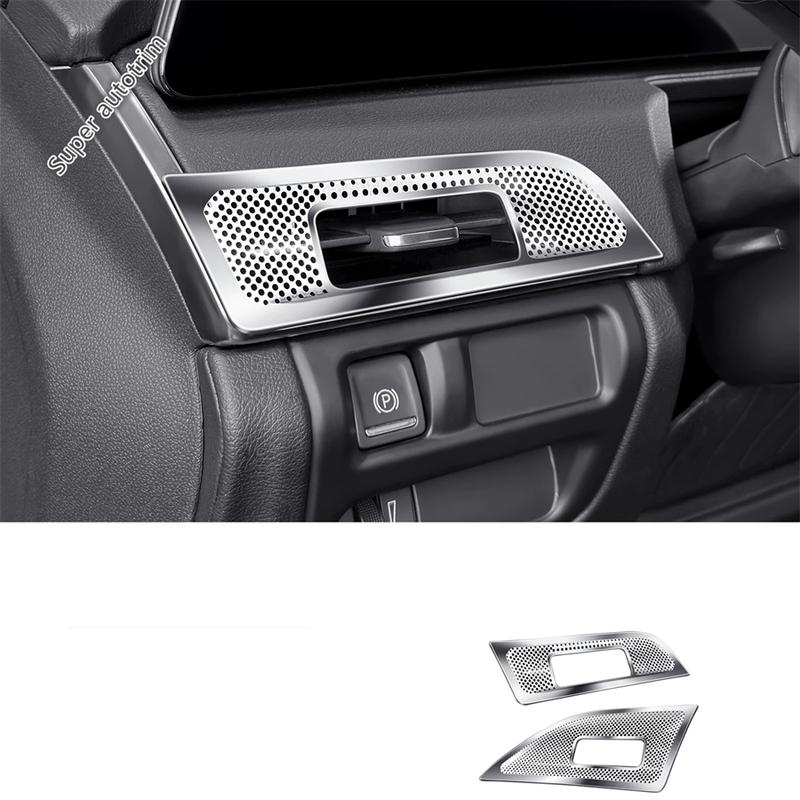 Central Control AC Air Conditioning Side Middle Vent Panel Cover Trim For Cadillac CT5 CT5-V  - 2025 Stainless Accessories