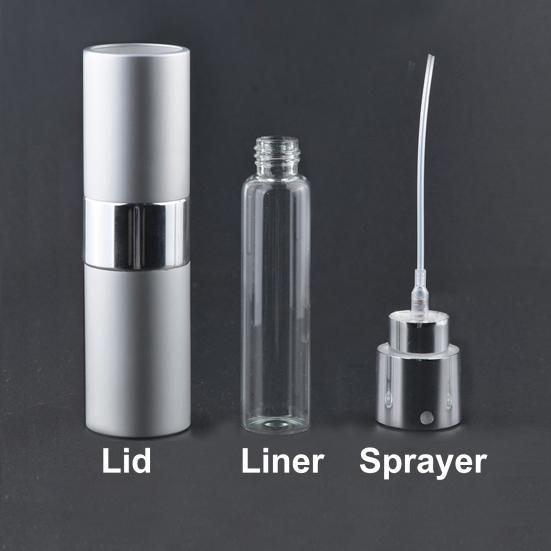 10ML Atomizer Perfume Spray Bottle Portable Stylish Round Sturdy Long Lifespan Unique Travel Dispenser