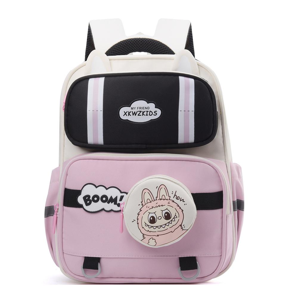 School Bag 1st-3rd Grade Primary School Student School Bag Labu Cute Cartoon Load Reduction Large Capacity Backpack Backpack
