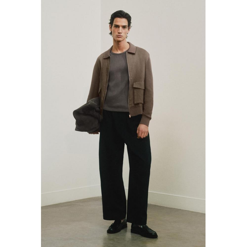 COS Японская трикотажная вставка из льна