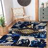 Inter Milan Customize Your Name Area Rug Design for Game Room Balcony Study room Bedrooms Anti-slip Rug Office home decor