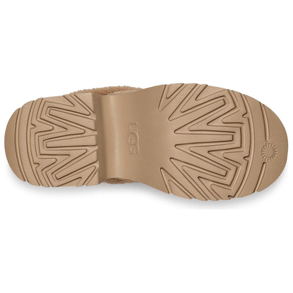 UGG Cow Split Leather Lace-Up Casual Thick Sole Short Boots Women Boots Sand 1167772-SAN