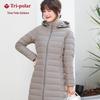 Женская укороченная пуховая куртка с капюшоном Sanji Outdoor TP8510, приталенная