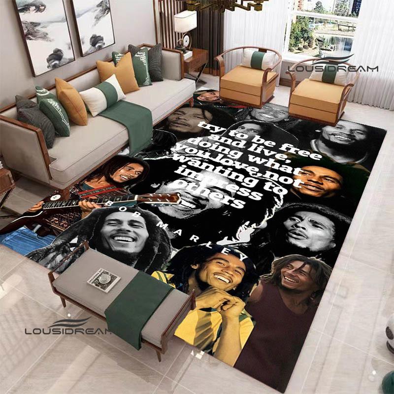Bob Marley Lion printed carpet Non-slip carpet outdoor carpets area rug Home bedroom decor rug for bedroom birthday gift