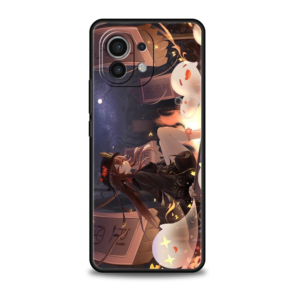 Для Xiaomi Mi 13 12T 12 Lite 11 10T 11X 11T Pro 9T чехол для телефона Genshin Impact Raiden shogun Poco X3 NFC X4 F3 F4 M3 M4 5G чехол