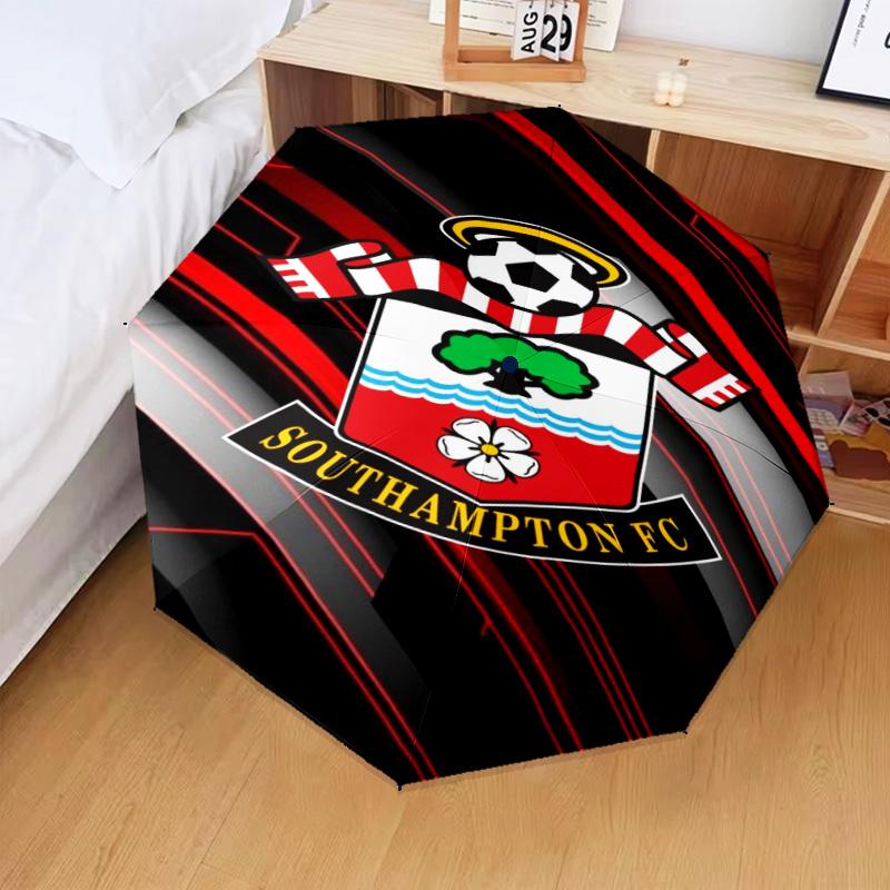 1PC Fc Crest Design Printed Umbrella Folding umbrella, automatic umbrella 8-Frame for Travel, camping Fan gifts Christmas Gifts