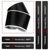 ETU4   For AMG Car For Mercedes Benz AMG 4pcs Carbon Fiber Anti Scratch Scuff Pedal Car Door Sill Protector Stickers For Mercedes Benz