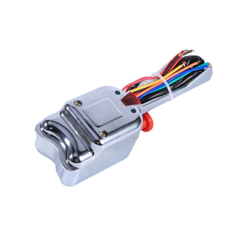ABLZ-12V Универсальный Хромированный Уличный Горячий Род Поворотный Сигнальный Переключатель Для Ford Для Buick Автомобильные Аксессуары