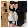 Ielgy Fashion Niche Diamond Embroidery Thread Mori Cute Female Bag Chain Cross-body Bucket Bag