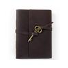 Vintage Leather Handmade Paper Journal Diary with Stylish Key (Brown)