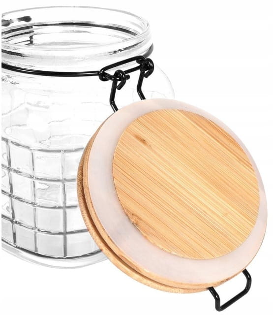 Jar with Bamboo Lid - Universal Storage Container