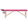 Table de massage pliable 3 zones Bois Rose