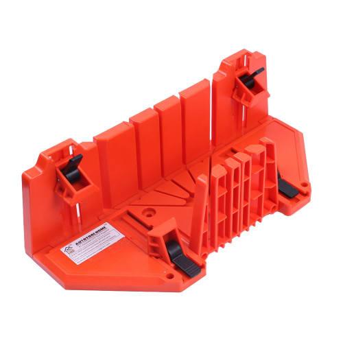 AUTOTOOLHOME Miter Box, Clamp-Type Miter Box, 3-Angle Cutting, 90 Horizontal, 45 Horizontal, and 22.5 Horizontal, for 2x4s, Compatible with Wood, S