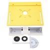 Metal Router Flip Board Aluminum Woodworking Insert Base Plate for Router Table Saw