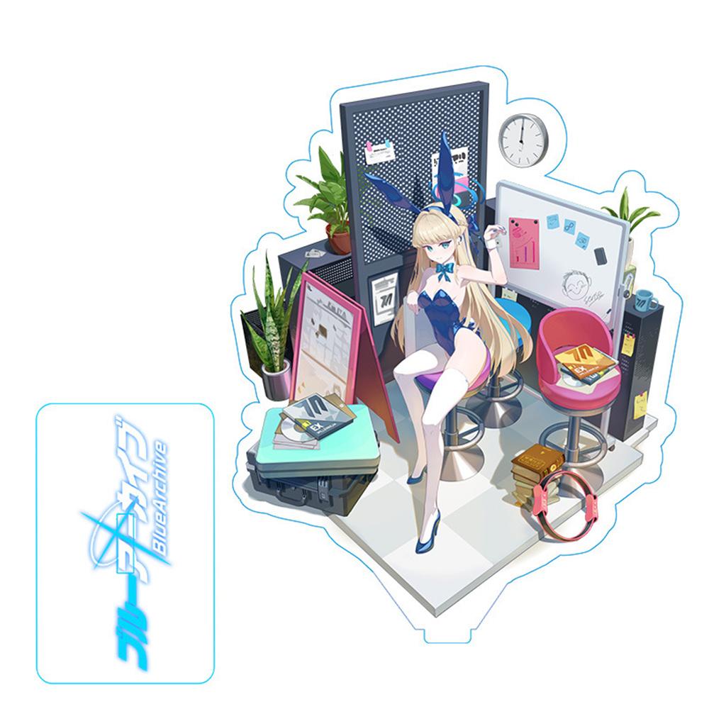 Горячая Аниме Blue Archive Таканаси Хошино Косплей Игра Акриловая Фигурка Действия Подставка Модель Игрушка Декор Реквизит Коллекция Фанатов Подарок