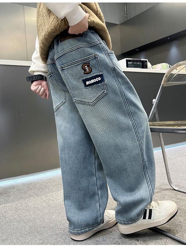 Zhongda Boys' Versatile Harem Pants - Super Soft, Stylish, Loose Fit Curved Design for Spring and Autumn