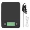 3 кг / 0,1 г электронные кухонные портативные весы для приготовления пищи с температурным зондом