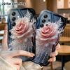 Чехол для телефона: 2D Плоский Защитный Чехол для Samsung Galaxy A34 A35 S20 S22 S21 FE Plus Ultra, Цвет Розовый Ледяной Кристалл, Подарок на Рождество и Хэллоуин