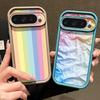 Чехол с принтом «Радужная линия» для Google Pixel 10 Pro XL Для Google 9A 9 8 7 Pro 8A 7A Ударопрочный бампер Мягкая силиконовая задняя крышка телефона
