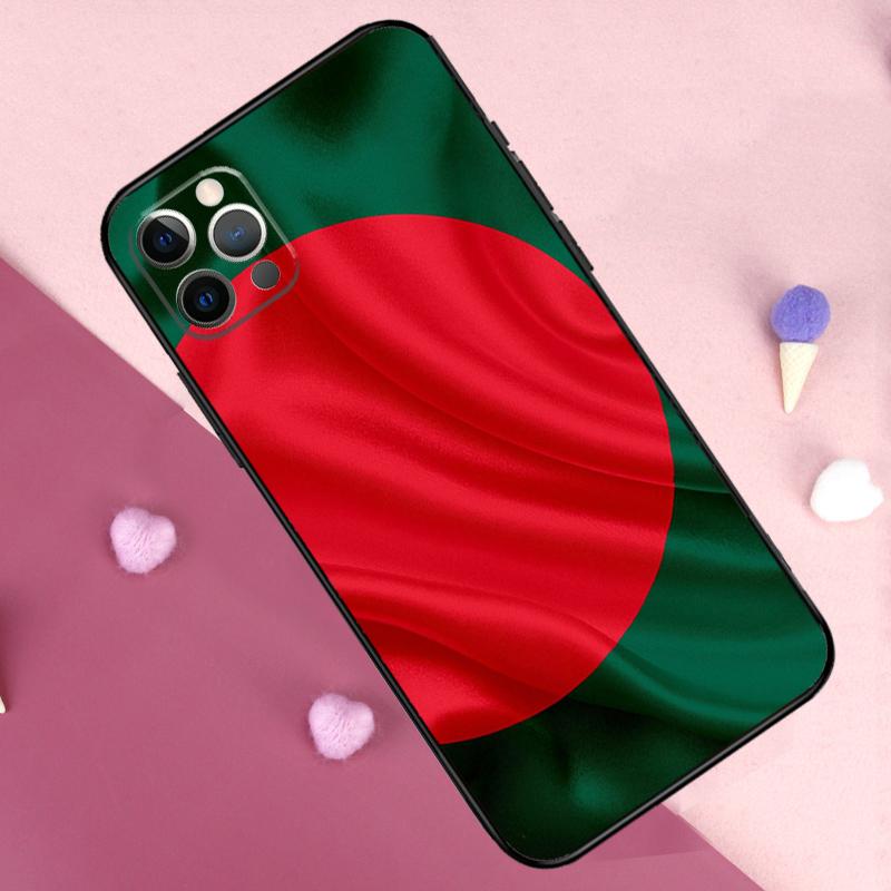 Чехол с флагом Бангладеш для iPhone 14 15 16 Plus 11 12 13 Pro Max 7 8 X XR XS Max 12 13 Mini Задняя крышка