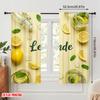 2 шт. 2D плоская печать Оконные шторы Лимонад Освежающий напиток Лето Полиэстер Без электричества Украшения для вечеринки Использовать для