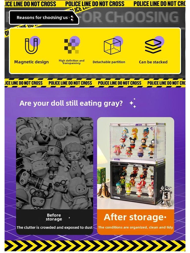 Acrylic Display Cabinet for Blind Box and Lego Figures