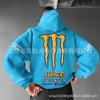 Mens Hooded Sweatshirt With Demon Print Loose Fit Warm Winter Casual Streetwear