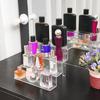 2 шт. Подставки для косметики. Прозрачная устойчивая широкая платформа. Большая несущая полка для дисплея. 4 яруса. Органайзеры для парфюмерии. Настольный лак для ногтей.