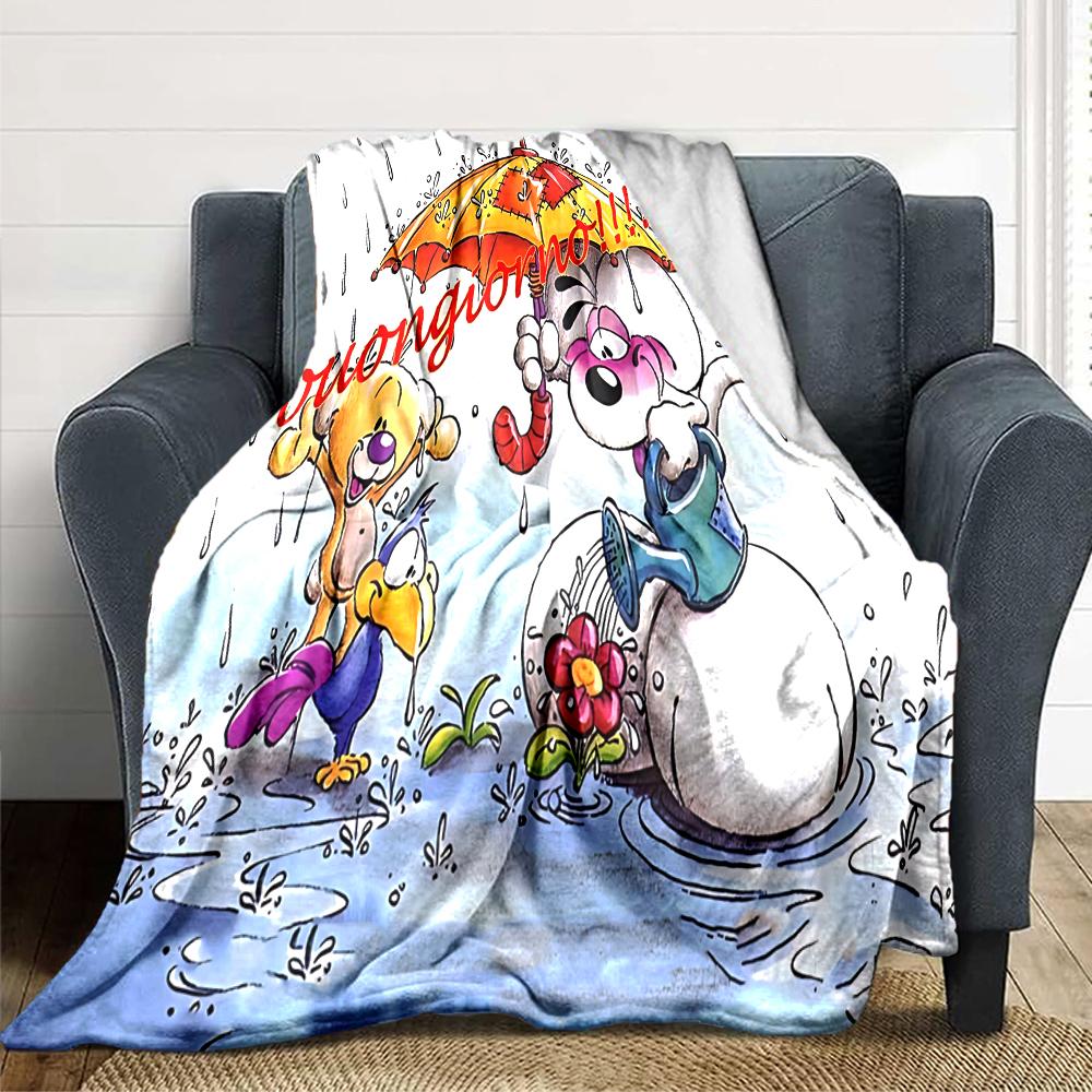 Rainy Day Fun Blanket Soft Throw Blanket For Home Bedroom Bed Sofa Travel Office Solid Christmas Blanket