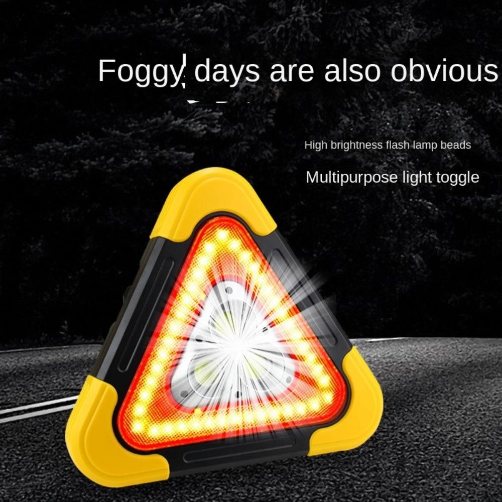 Portable Emergency Triangular Warning Light Roadside Warning Light Road Safety Accessory
