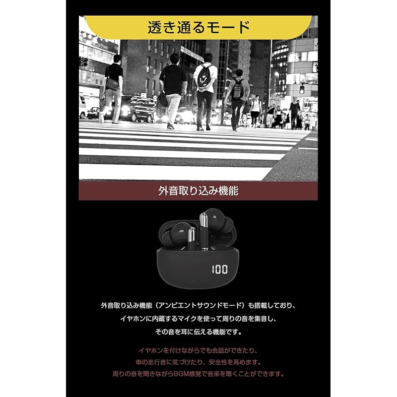 Беспроводные наушники SLuB Bluetooth5.4 наушники Внутриканальные Нулевая задержка Безболезненная установка Автоматическое сопряжение ANC+ENC слышать окружающие звуки стерео