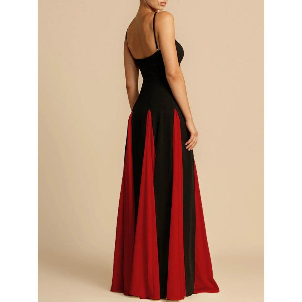 Модное женское платье с V-образным вырезом и длинными рукавами для женщин, элегантные плиссированные платья с открытой спиной и без рукавов, вечерние платья для женщин