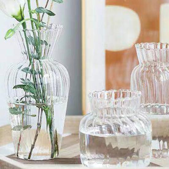 Ваза простого дизайна, декоративная универсальная ваза для домашнего декора, прозрачная ваза для цветов на свадьбу