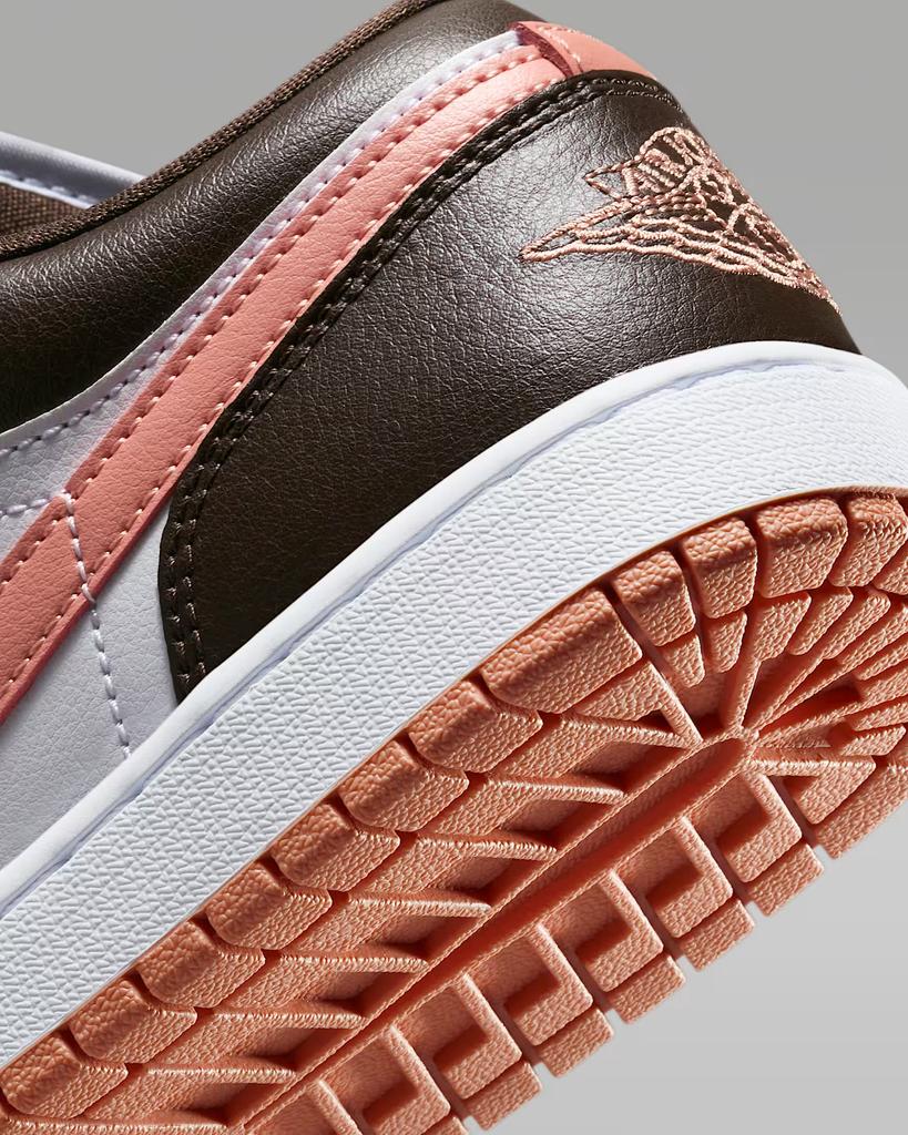 DC0774-182 Nike Air Jordan 1 Low Темно-коричневый Белый Розовый (Женский)