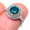 Natural Green Onex Gemstone Handmade 925 Sterling Silver Jewelry Ring S.8 D4o12