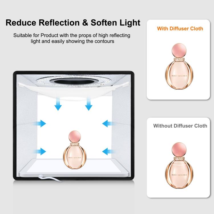 PULUZ Складная фотостудия 25 см + бестеневой свет