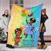 Gracie's Corner printed throw blanket—lightweight,soft,warm;versatile blanket for all seasons—perfect as &air-conditioning throw,nap blanket